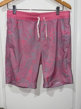 Buckle DepartWest Mens Swimshorts pineapples  pink and blue size Small